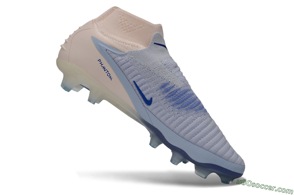 Nike Phantom 6 Elite High FG Firm Ground Soccer Cleats - Purple/Barely Grape/Barely Peach 4