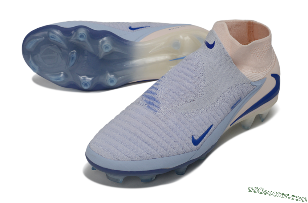 Nike Phantom 6 Elite High FG Firm Ground Soccer Cleats - Purple/Barely Grape/Barely Peach 3