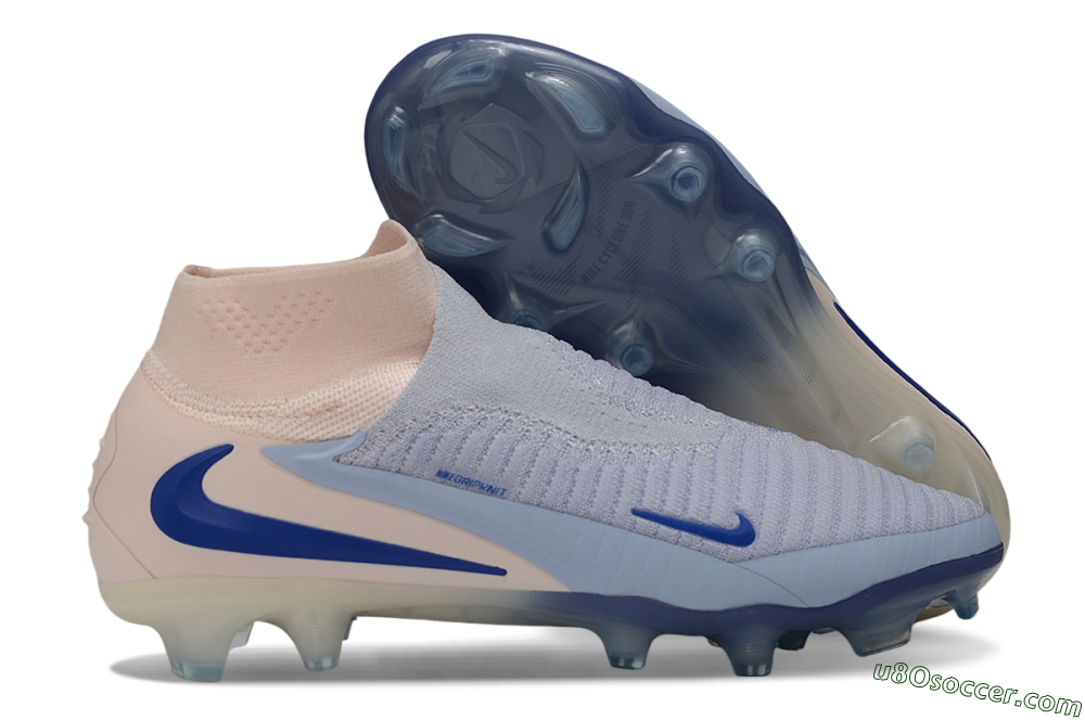 Nike Phantom 6 Elite High FG Firm Ground Soccer Cleats - Purple/Barely Grape/Barely Peach 1