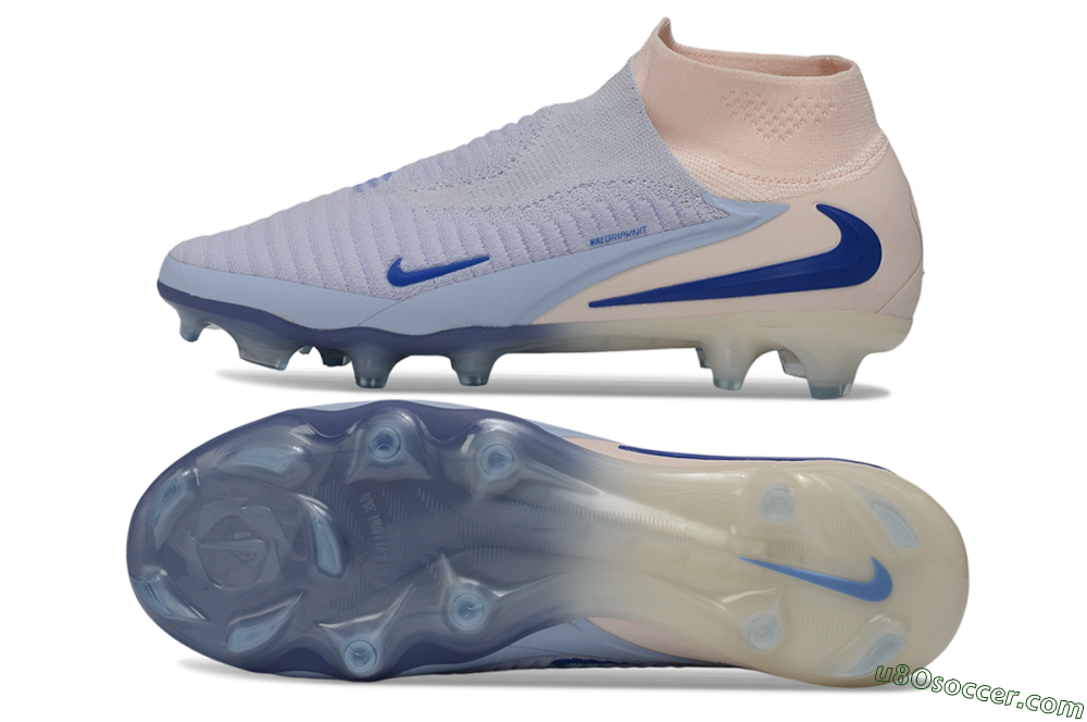 Nike Phantom 6 Elite High FG Firm Ground Soccer Cleats - Purple/Barely Grape/Barely Peach 0
