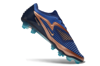 Nike Phantom 6 Elite Low FG Firm Ground Soccer Cleats - Blue/Midnight Navy/Metallic Copper
