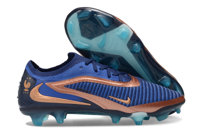Nike Phantom 6 Elite Low FG Firm Ground Soccer Cleats - Blue/Midnight Navy/Metallic Copper