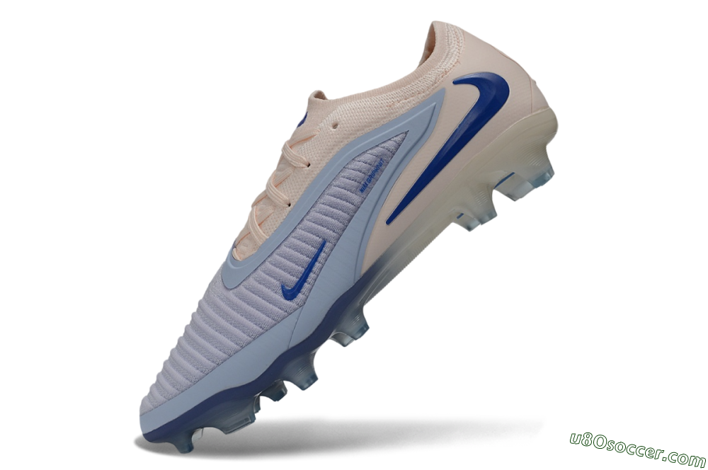 Nike Phantom 6 Elite Low FG Firm Ground Soccer Cleats - Blue/Barely Grape/Barely Peach 5