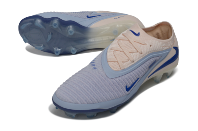 Nike Phantom 6 Elite Low FG Firm Ground Soccer Cleats - Blue/Barely Grape/Barely Peach