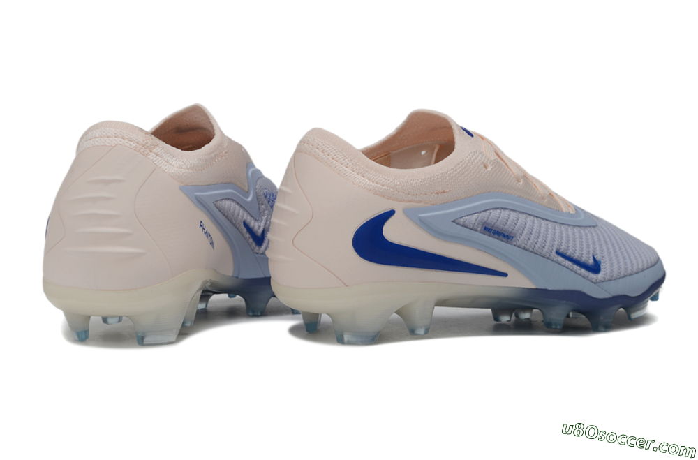 Nike Phantom 6 Elite Low FG Firm Ground Soccer Cleats - Blue/Barely Grape/Barely Peach 6