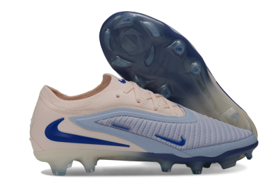 Nike Phantom 6 Elite Low FG Firm Ground Soccer Cleats - Blue/Barely Grape/Barely Peach
