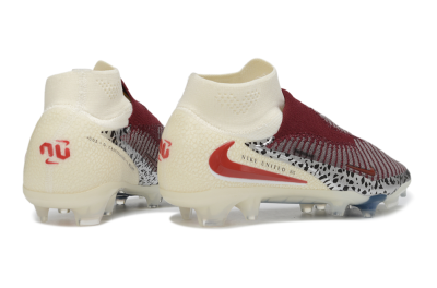 Nike Phantom 6 Elite High FG Firm Ground Soccer Cleats - Beige/Cream/Burgundy