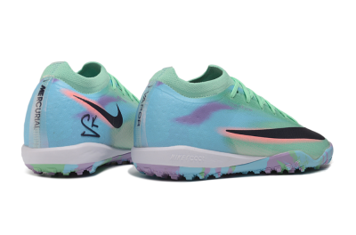 Nike Air Zoom Mercurial Vapor 17 Elite TF Artificial Turf Soccer Shoes - Green/Mint Foam/Baltic Blue