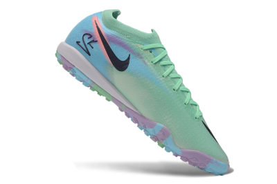 Nike Air Zoom Mercurial Vapor 17 Elite TF Artificial Turf Soccer Shoes - Green/Mint Foam/Baltic Blue