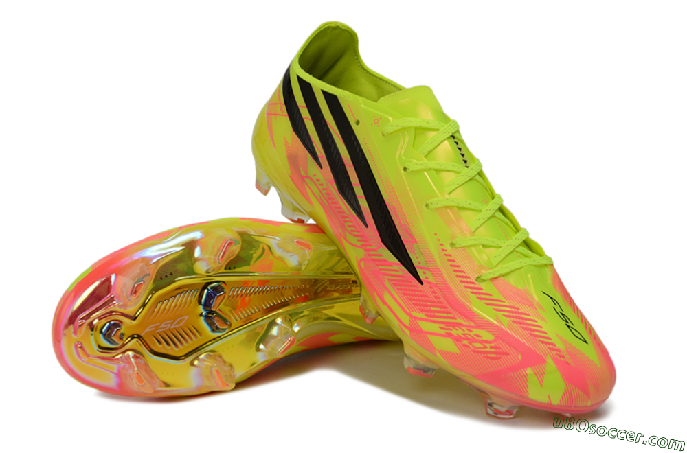 Adidas F50 Hyperfast Elite FG Firm Ground Soccer Cleats - Yellow/Solar Yellow/Black 4