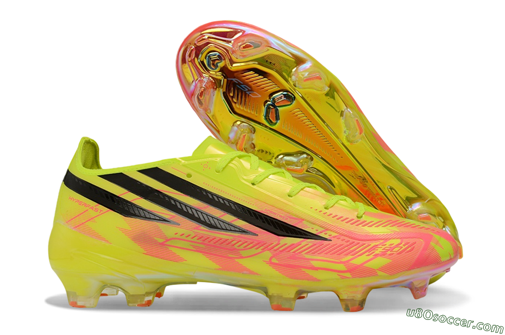 Adidas F50 Hyperfast Elite FG Firm Ground Soccer Cleats - Yellow/Solar Yellow/Black 1