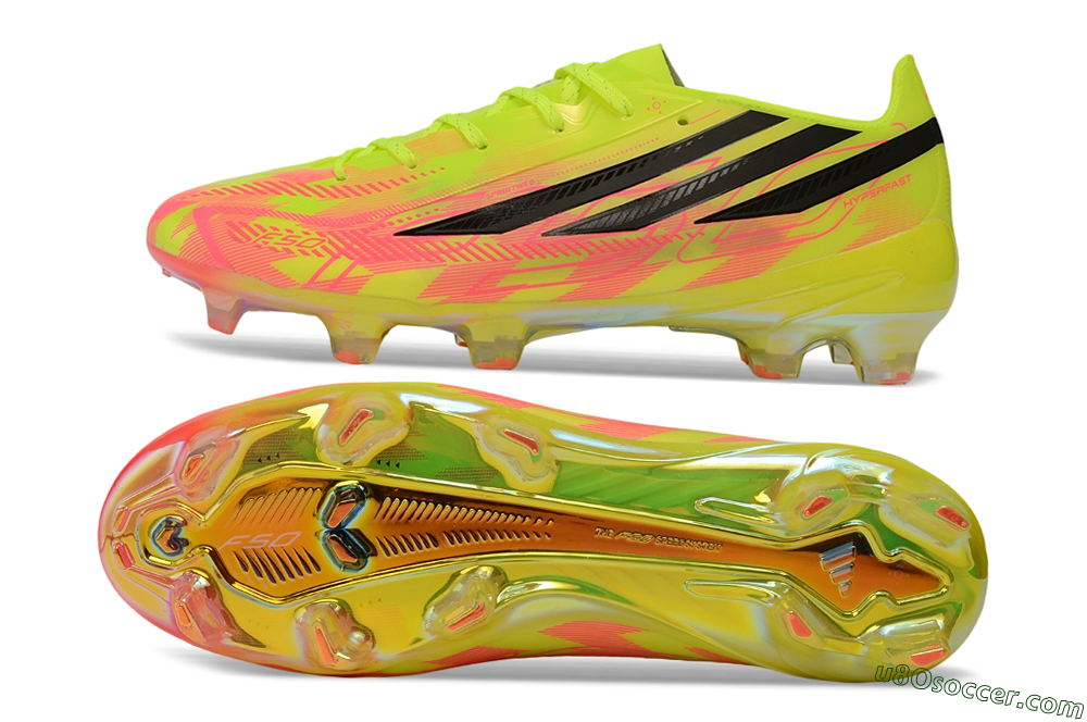 Adidas F50 Hyperfast Elite FG Firm Ground Soccer Cleats - Yellow/Solar Yellow/Black 0