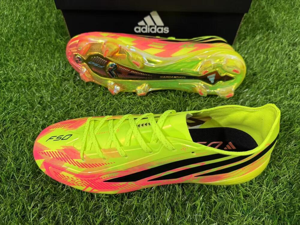 Adidas F50 Hyperfast Elite FG Firm Ground Soccer Cleats - Yellow/Solar Yellow/Black