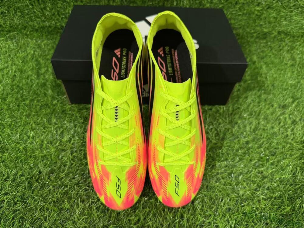 Adidas F50 Hyperfast Elite FG Firm Ground Soccer Cleats - Yellow/Solar Yellow/Black