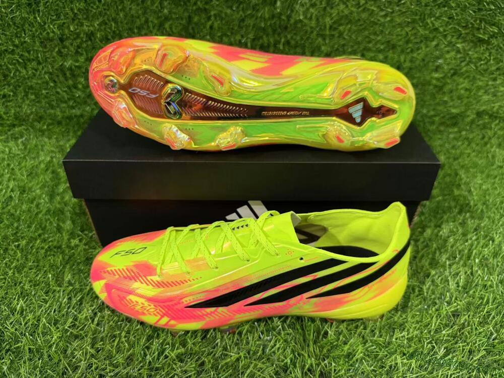 Adidas F50 Hyperfast Elite FG Firm Ground Soccer Cleats - Yellow/Solar Yellow/Black