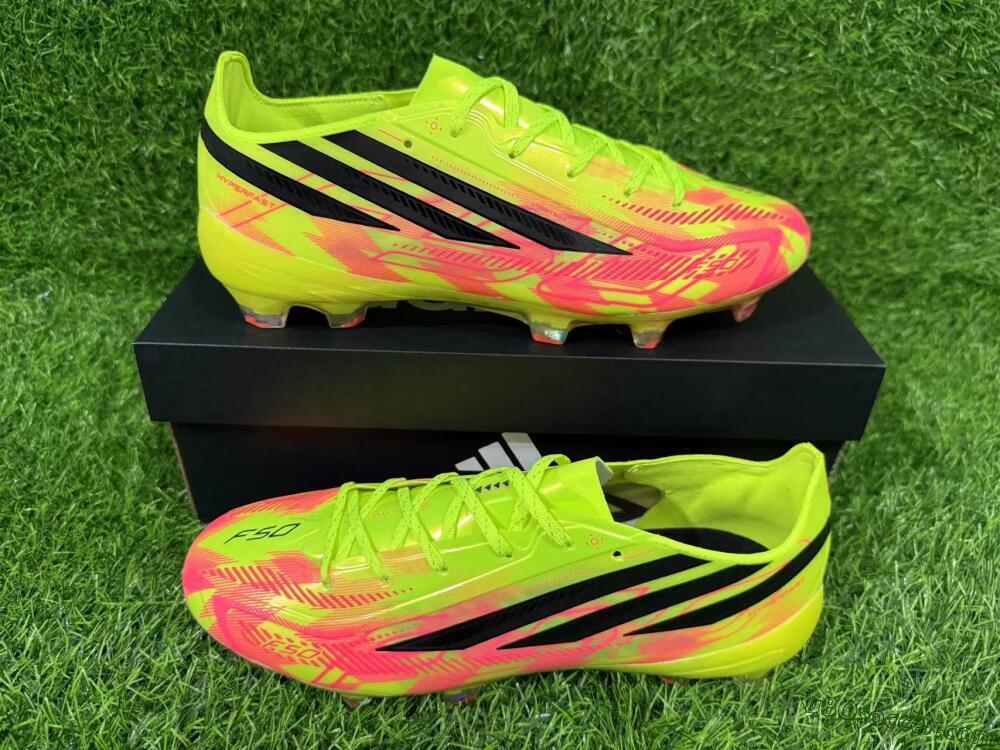 Adidas F50 Hyperfast Elite FG Firm Ground Soccer Cleats - Yellow/Solar Yellow/Black