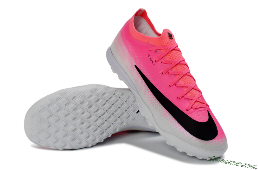 Nike Air Zoom Mercurial Vapor 17 Elite TF Artificial Turf Soccer Shoes - Pink/Hyper Pink/White 4