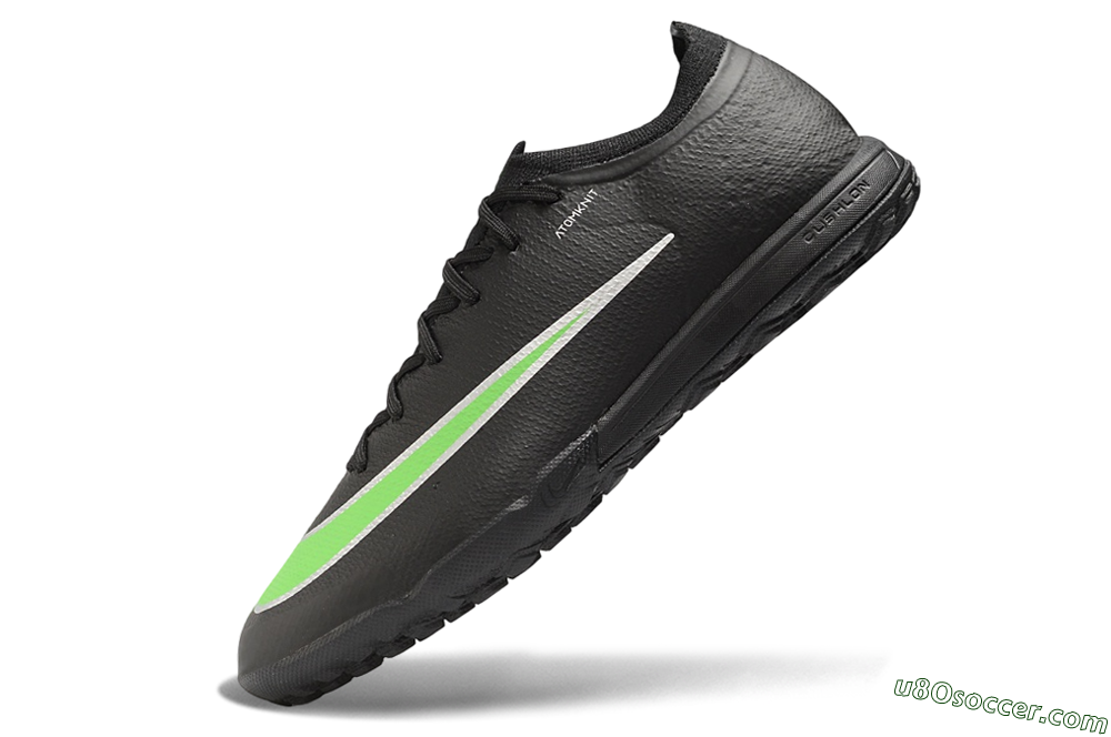 Nike Air Zoom Mercurial Vapor 17 Elite TF Artificial Turf Soccer Shoes - Black/Black/Electric Green 5