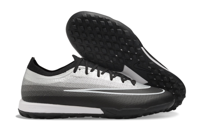 Nike Air Zoom Mercurial Vapor 17 Elite TF Artificial Turf Soccer Shoes - Black/Metallic Silver/Black