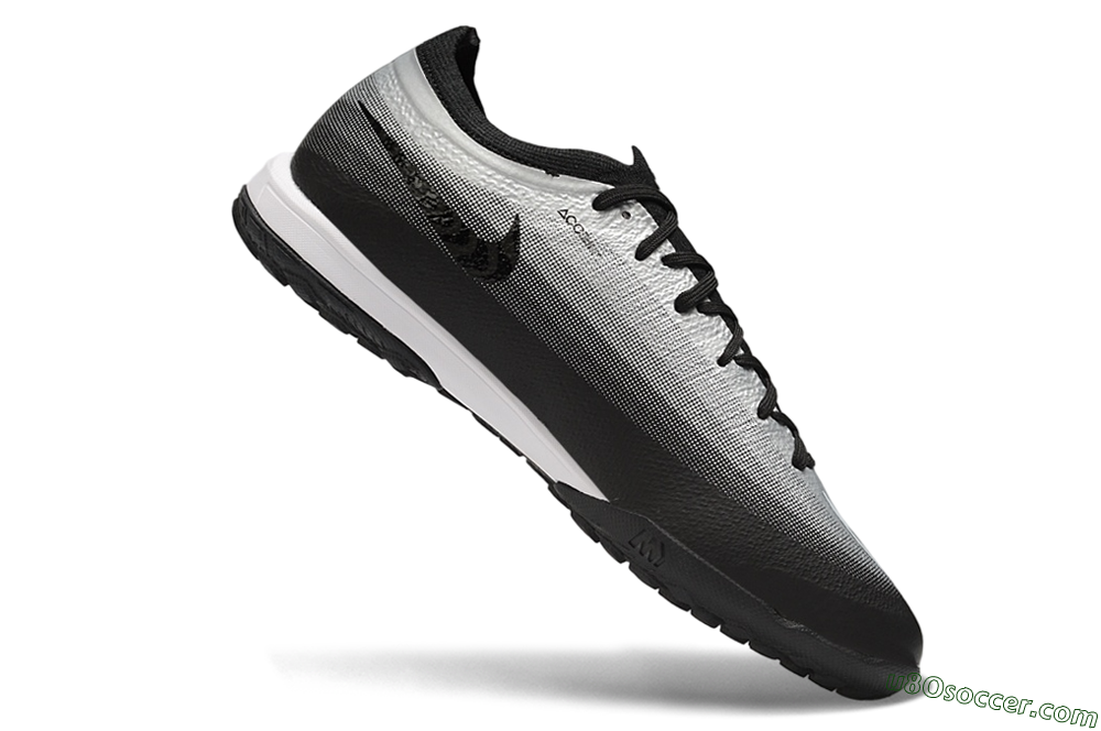 Nike Air Zoom Mercurial Vapor 17 Elite TF Artificial Turf Soccer Shoes - Black/Metallic Silver/Black 4