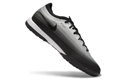 Nike Air Zoom Mercurial Vapor 17 Elite TF Artificial Turf Soccer Shoes - Black/Metallic Silver/Black