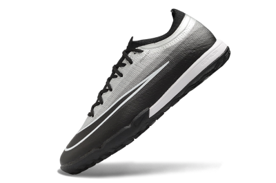 Nike Air Zoom Mercurial Vapor 17 Elite TF Artificial Turf Soccer Shoes - Black/Metallic Silver/Black