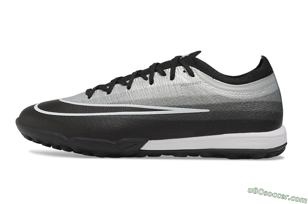 Nike Air Zoom Mercurial Vapor 17 Elite TF Artificial Turf Soccer Shoes - Black/Metallic Silver/Black 2