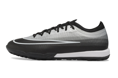 Nike Air Zoom Mercurial Vapor 17 Elite TF Artificial Turf Soccer Shoes - Black/Metallic Silver/Black