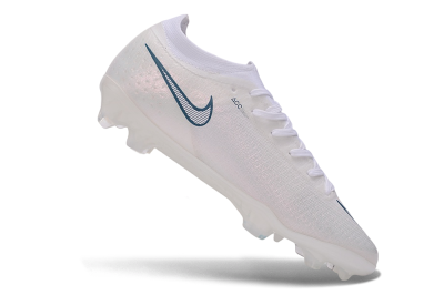Nike Air Zoom Mercurial Vapor 17 Elite FG Firm Ground Soccer Cleats - White/White/Teal