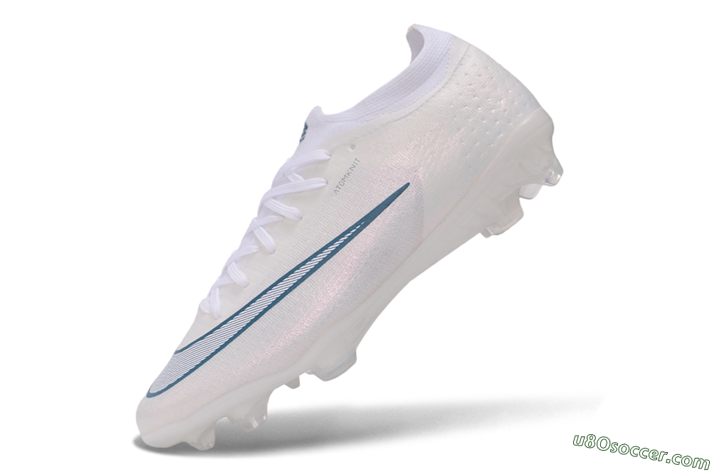 Nike Air Zoom Mercurial Vapor 17 Elite FG Firm Ground Soccer Cleats - White/White/Teal 5