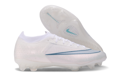 Nike Air Zoom Mercurial Vapor 17 Elite FG Firm Ground Soccer Cleats - White/White/Teal