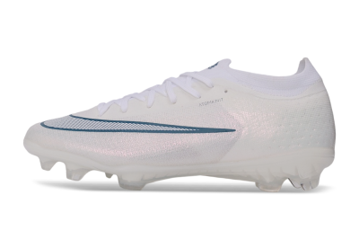 Nike Air Zoom Mercurial Vapor 17 Elite FG Firm Ground Soccer Cleats - White/White/Teal