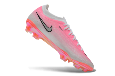 Nike Air Zoom Mercurial Vapor 17 Elite FG Firm Ground Soccer Cleats - Pink/Sunset Pink/Metallic Platinum