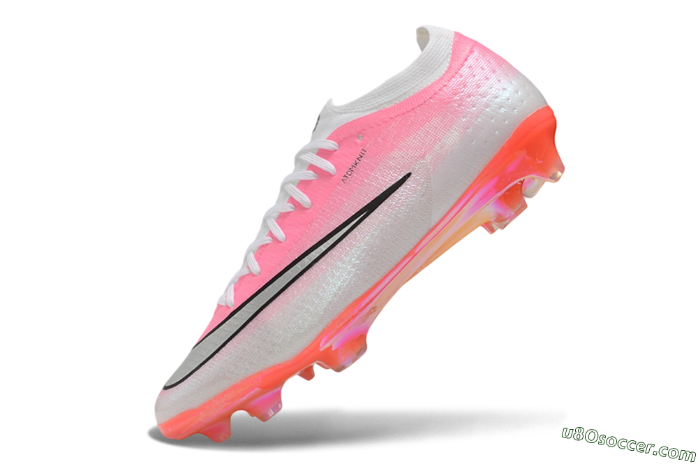 Nike Air Zoom Mercurial Vapor 17 Elite FG Firm Ground Soccer Cleats - Pink/Sunset Pink/Metallic Platinum 5