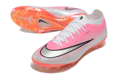 Nike Air Zoom Mercurial Vapor 17 Elite FG Firm Ground Soccer Cleats - Pink/Sunset Pink/Metallic Platinum