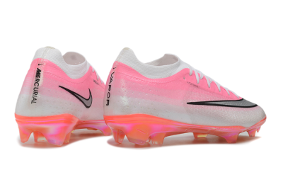 Nike Air Zoom Mercurial Vapor 17 Elite FG Firm Ground Soccer Cleats - Pink/Sunset Pink/Metallic Platinum