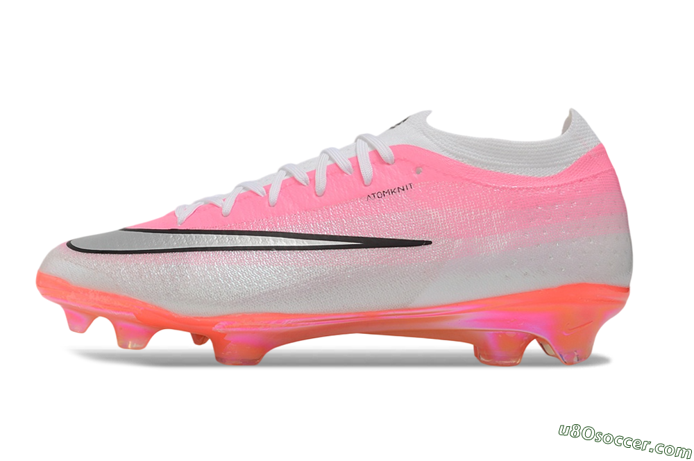 Nike Air Zoom Mercurial Vapor 17 Elite FG Firm Ground Soccer Cleats - Pink/Sunset Pink/Metallic Platinum 2