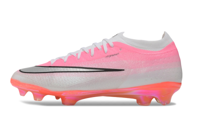 Nike Air Zoom Mercurial Vapor 17 Elite FG Firm Ground Soccer Cleats - Pink/Sunset Pink/Metallic Platinum
