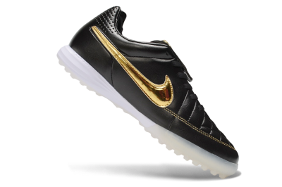 Nike Tiempo Legend SE TF Artificial Turf Soccer Shoes - Black/Black/Metallic Gold