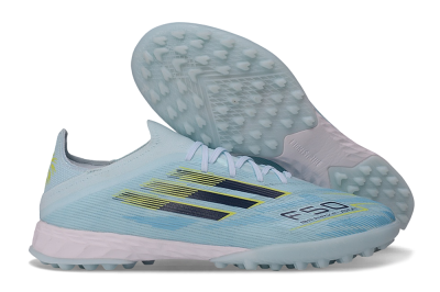 Adidas F50 Elite TF Artificial Turf Soccer Shoes - Blue/Ice Blue/Navy Yellow