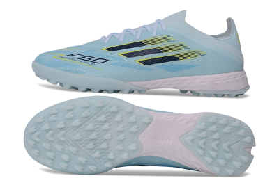 Adidas F50 Elite TF Artificial Turf Soccer Shoes - Blue/Ice Blue/Navy Yellow