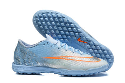 Nike Air Zoom Mercurial Superfly 11 Elite TF Artificial Turf Soccer Shoes - Blue/Sky Blue/Metallic Silver