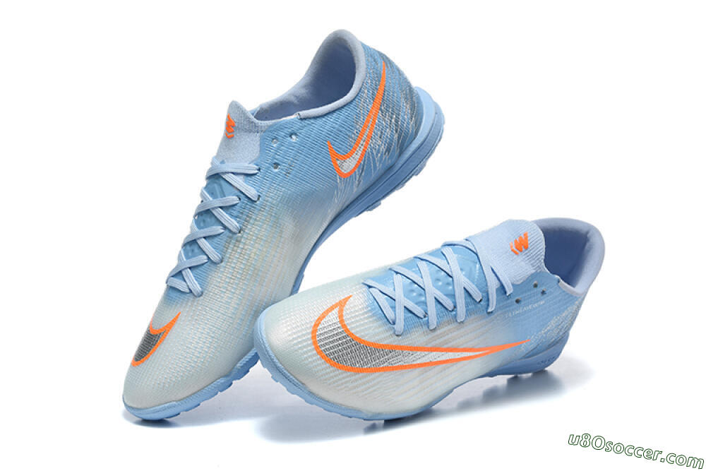 Nike Air Zoom Mercurial Superfly 11 Elite TF Artificial Turf Soccer Shoes - Blue/Sky Blue/Metallic Silver 6