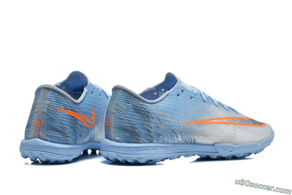 Nike Air Zoom Mercurial Superfly 11 Elite TF Artificial Turf Soccer Shoes - Blue/Sky Blue/Metallic Silver 9