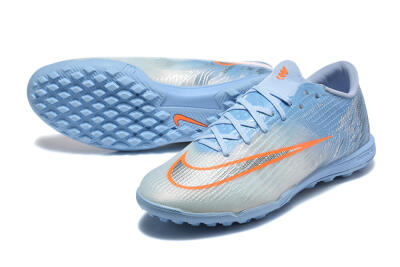 Nike Air Zoom Mercurial Superfly 11 Elite TF Artificial Turf Soccer Shoes - Blue/Sky Blue/Metallic Silver