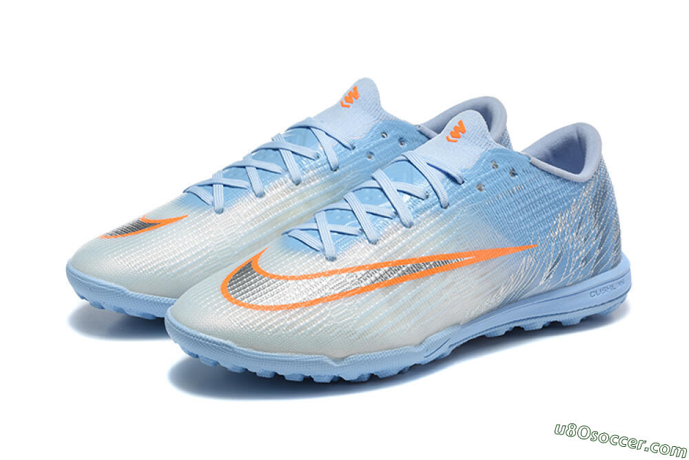 Nike Air Zoom Mercurial Superfly 11 Elite TF Artificial Turf Soccer Shoes - Blue/Sky Blue/Metallic Silver 5