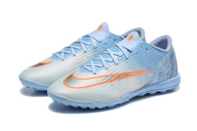 Nike Air Zoom Mercurial Superfly 11 Elite TF Artificial Turf Soccer Shoes - Blue/Sky Blue/Metallic Silver