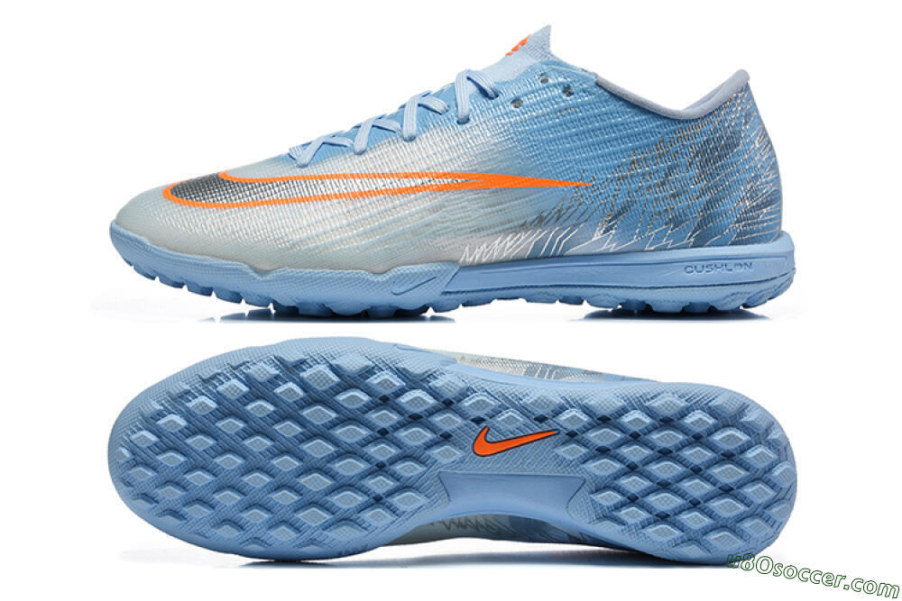 Nike Air Zoom Mercurial Superfly 11 Elite TF Artificial Turf Soccer Shoes - Blue/Sky Blue/Metallic Silver 0