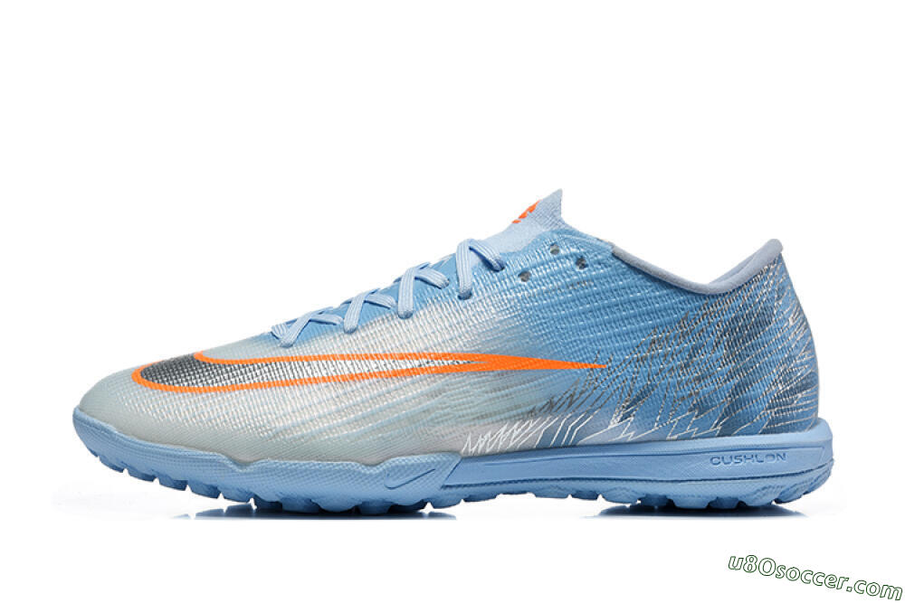 Nike Air Zoom Mercurial Superfly 11 Elite TF Artificial Turf Soccer Shoes - Blue/Sky Blue/Metallic Silver 2
