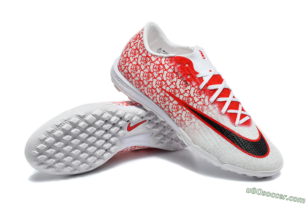 Nike Air Zoom Mercurial Superfly 11 Elite TF Artificial Turf Soccer Shoes - White/University Red/Black 4
